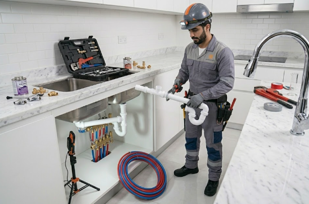 fixing kitchen sink